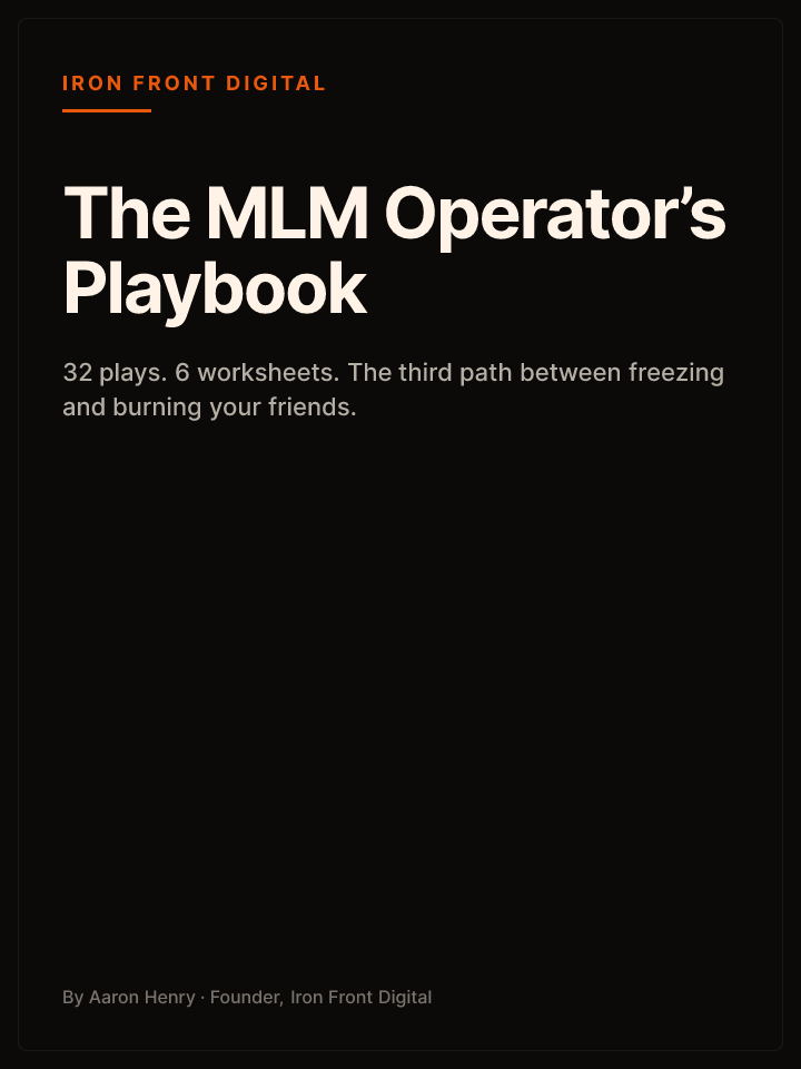 The MLM Operator's Playbook cover mockup